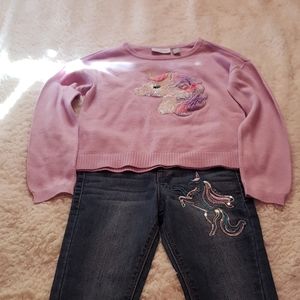 Sweater and jeans for girl